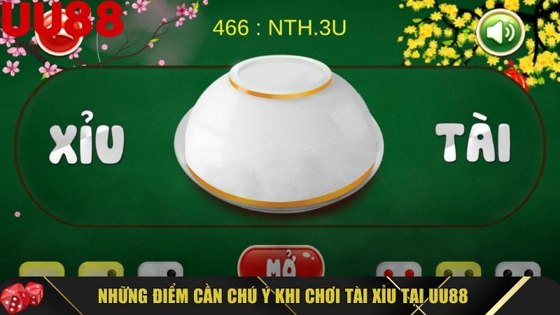 Cách chơi tài xỉu tại UU88 đơn giản, hiệu quả và dễ thắng 5 Khám phá những điểm cần chú ý khi chơi tài xỉu tại UU88